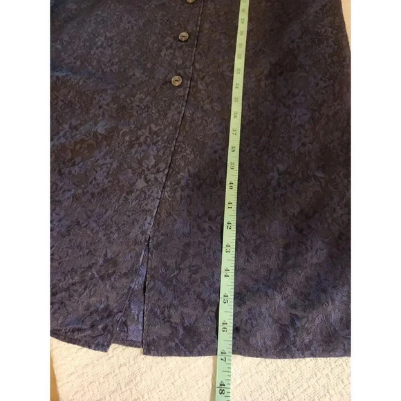 Stunning MaxMara Vintage Floral Button Up Sleeveless Midi Shirt Dress Sz 2 - Picture 9 of 10